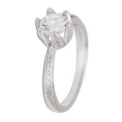 Anillo Solitario Cristal