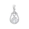 Colgante Gota Con Circón Y Micro Circones
