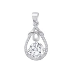 Colgante Gota Con Circón Y Micro Circones