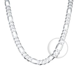 Cadena Cartier de Plata 925 – 60 cm o 70 cm, 6.8 mm de Ancho